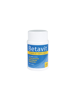 BETAVIT Vitamin B Supplement Thiamine Hydrochloride 100mg Tablets - Box/100