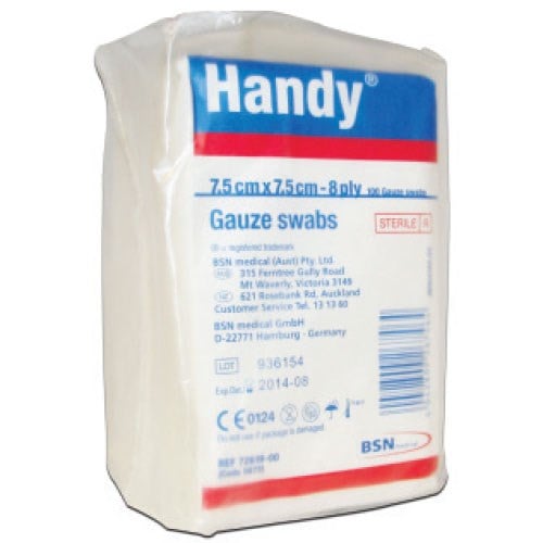 Handy® Sterile Gauze 7.5cm - Pkt/100