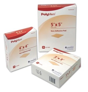 PolyMem® Non Adhesive Wound Dressing, 8x8cm – Box/15