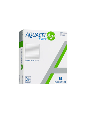 AQUACEL® Ag+ Extra™ Dressing 5cm x 5cm - Box/10