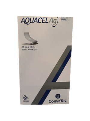 AQUACEL® Ag Hydrofiber® Dressing, Silver Ribbon 45cmx2cm - Box/5