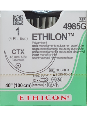 Ethilon Black 1 CTX 100cm - Box/12