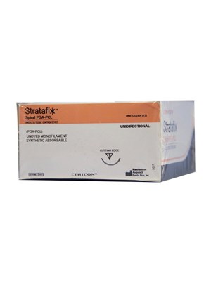 STRATAFIX™ Sutures Spiral MONOCRYL® Plus Undyed 23cm 3-0 SH-Box/12
