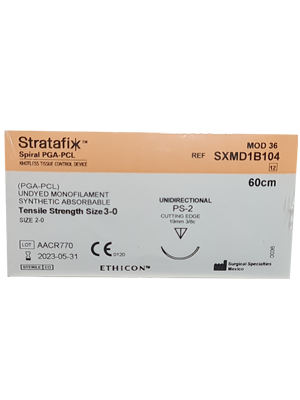 STRATAFIX™ Spiral PGA-PCL Suture Undyed 3-0 60cm PS-2 - Box/12