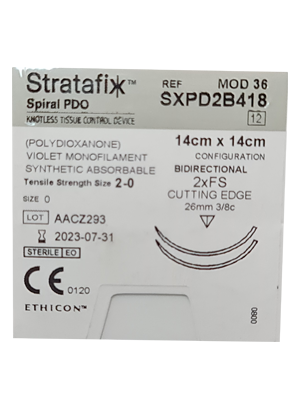 STRATAFIX™ Spiral Polydioxanone Suture Violet 2-0 14cm FS -Box/12