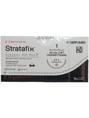 STRATAFIX™ Spiral PDS™ Plus Suture, Violet 1 45cm CT-1 - Box/12