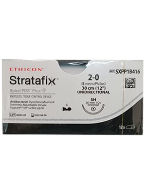 STRATAFIX™ Spiral PDS™ Plus Suture, Violet 2-0 30cm SH - Box/12