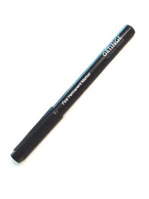 GETINGE Fine Permanent Marker Black Pen Alcohol Based