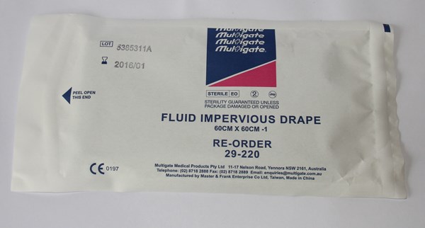 Surgical Fluid Impervious Drape Plain 90x90cm