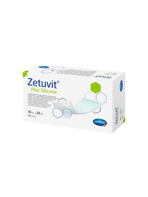 Zetuvit® Plus Silicone Dressing 20cm x 20cm - Pkt/10