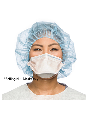  FLUIDSHIELD* Surgical N95 Respirator Mask Level 3, Small - Box/35