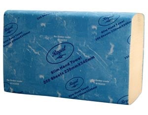 Towel Inter Folded 23x24cm Regal Slimline - Ctn/16