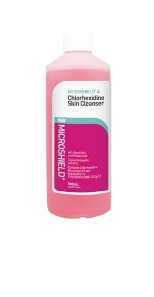 MICROSHIELD® 4 Chlorhexidine Surgical Handwash 500mL