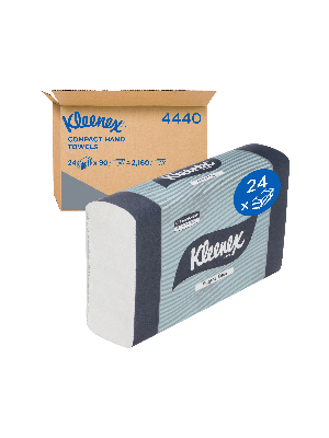 KLEENEX® Folded Hand Towel Compact Refill  - 90/pk, Ctn/24