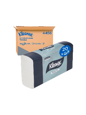 KLEENEX® Optimum Ultraslim Embossed Hand Towel White - 120/pk, Ctn/20