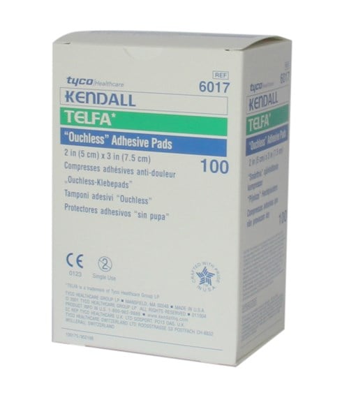 TELFA 5cmx7.5cm ADHESIVE 100s