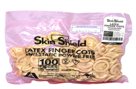 Skin Shield Finger Cots Medium - Pkt/100