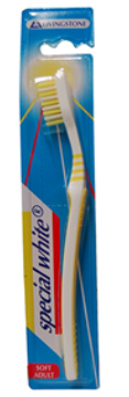 Livingstone Toothbrush Adult White Adult Soft Yellow