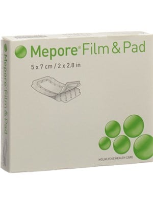 Mölnlycke Mepore® Film And Pad Square Dressing, 5cmx7cm – Box/85