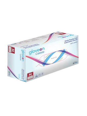 Celeste Nitrile Powder Free Examination Glove (M) - Box/200