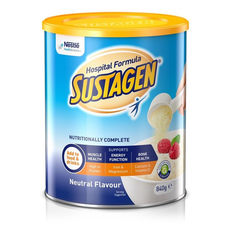 SUSTAGEN® Hospital Formula Active Neutral Flavour 840g - Ctn/6