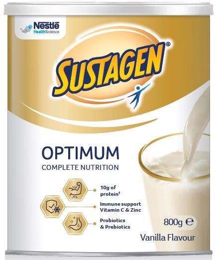 SUSTAGEN® OPTIMUM™ Vanilla Supplement 800g - Ctn/6