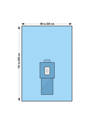 Halyard Orthopaedic Lower Extremity Drape 224x333cm – Ctn/14