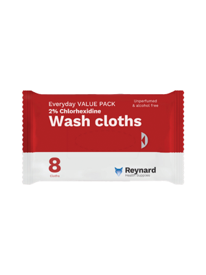 Reynard™ 2% Chlorhexidine Wash Cloth - Pac/8