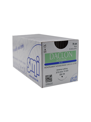 Daclon Nylon Monofilament Non-Absorbable Suture Blue 2/0 - Box/12