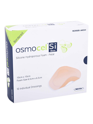 Osmocel® Si Silicone Hydroporous Petal Dressing 10 x 10cm- Box/10