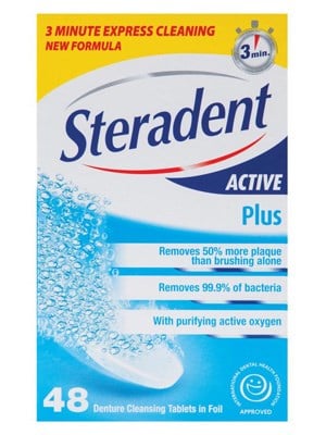 STERADENT TABS 48's