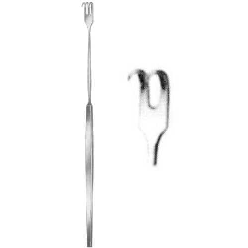 DELICATE RETRACTOR 2 PRONG SHARP 16cm