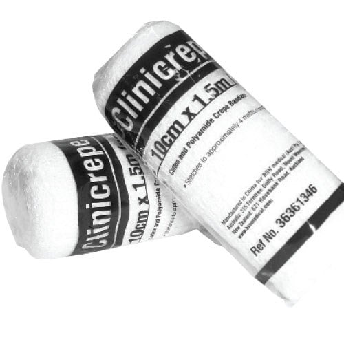 Clinicrepe® Cotton Polyamide Crepe Bandage, 7.5cm x 1.5m – Pkt/12