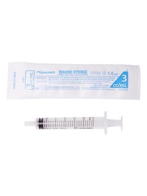 Syringe 3mL Luer Slip Tip - Box/100