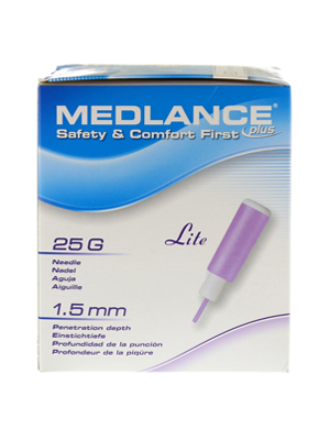 MEDLANCE PLUS LITE PURPLE 25G - Box/200