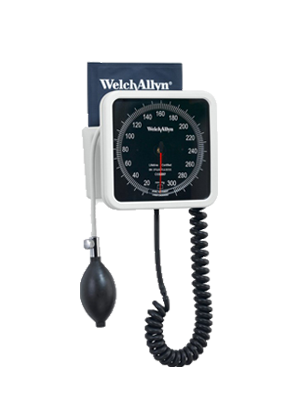 Welch Allyn 767 Wall Aneroid Sphyg with 2.4m Coiled Tubing 