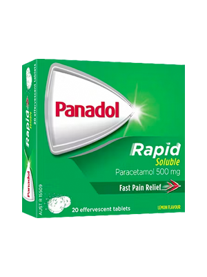 Panadol Rapid Soluble Tablets - Pkt/20